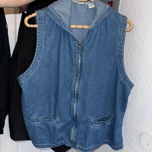 Northcrest Denim Hoodie Vest